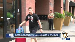 Flooding causes downtown condos to be evacuated