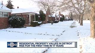 Average housing values increase in Detroit for first time in 17 years