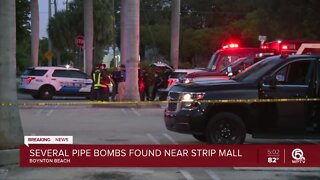 Several pipe bombs found near strip mall in Boynton Beach