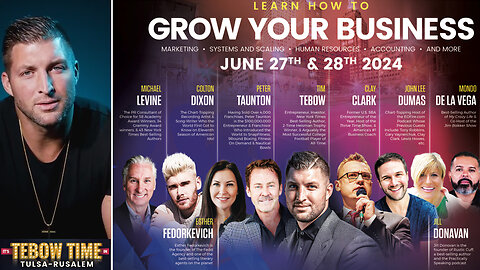 Tim Tebow Joins Clay Clark's June 27-28 Business Growth Workshop (8 Tix Remain) | See Thousands of Client Testimonials Today By Visiting: www.ThriveTimeShow.com/Testimonials | Request Tix At: ThrivetimeShow.com