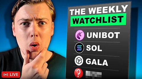 3 Altcoins I'm Buying THIS WEEK! (The Weekly Watchlist)