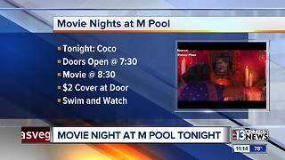 Movie night at the M Pool tonight