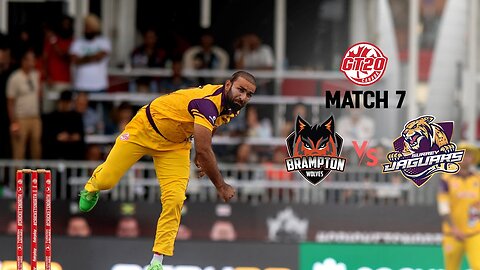 GT20 Canada Season 3 | Match - 7 Highlights | Surrey Jaguars vs Brampton Wolves