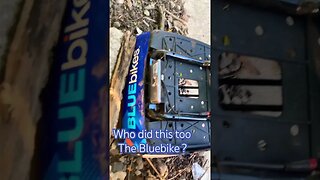 Why destroy the BostonBlue Bike? #blackyoutube #boston #bicycling #short