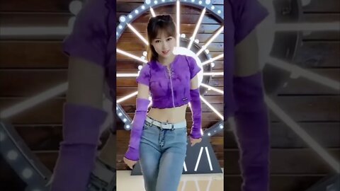 Sexy Chinese Girl Loves The Color Purple When Dancing