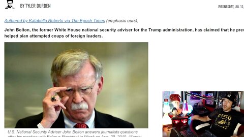 John Bolton and his Despicable Mustache Admits to being a Terrorist