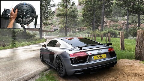 900HP Twin Turbo Audi R8 V10 Plus | Forza Horizon 5 | Steering Wheel Gameplay | FH5 GamePlay #viral