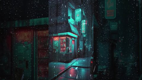 Scarlet 5 #blue #city #rain #night #retro #youtubeshort #viral