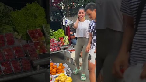 Shopping for Eggplant and Cucumber