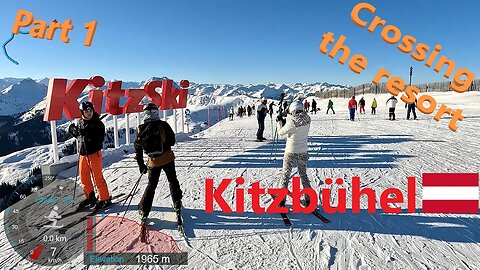 [4K] Skiing Kitzbühel KitzSki, Crossing the Resort Part 1 Fleckalmbahn Start, Austria, GoPro HERO11