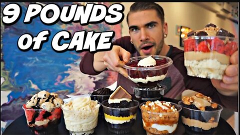9lb CAKE CHALLENGE - 12,000 CALORIE EASTER CHEAT MEAL ! Delicious Cake Menu Challenge