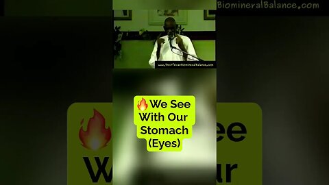DR SEBI - WE DON'T SEE With OUR EYES - We See With Our STOMACH #schizophrenia #mentalhealth #drsebi