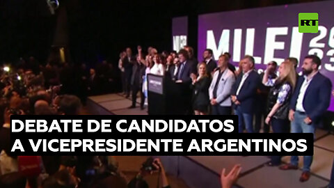 Candidatos a vicepresidente de Argentina debatirán de cara al balotaje del 19 de noviembre