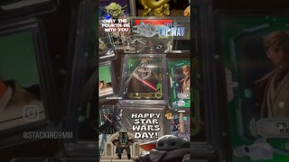 Happy Star Wars Day! May the Fourth be with you 🤩👍 #starwars #collectibles #tradingcards #shorts