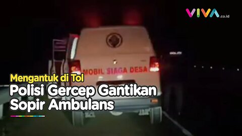 Tindakan Tak Terduga Seorang Polisi saat Sopir Ambulans Mengantuk Bawa Pasien Darurat