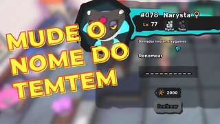 Como mudar o nome do temtem