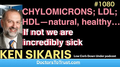 KEN SIKARIS a’ | CHYLOMICRONS; LDL; HDL—natural, healthy…if not we are incredibly sick