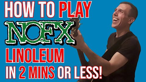 HOW TO PLAY | NOFX - LINOLEUM | MUSIC | 2 MIN LESSON | GUITAR TUTORIAL