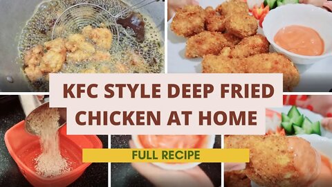 Crispy Deep Fried Chicken | How to KFC Style Fry Chicken🍗 | Chicken Kaise Banaen