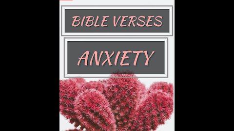 6 Bible verses for ANXIETY //scriptures for anxiety and fear//Bible anxiety and worry PART 8