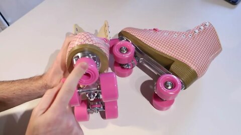 Pink Tartan Impala Roller Skates Overview