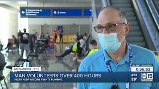 Volunteers help keep vaccine events going, one man logs 400 hours in months