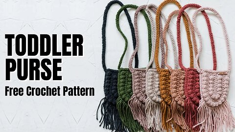 Free Crochet Little Girls Purse Pattern- Easy Crochet Pattern For Beginners