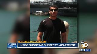 Inside shooting suspect's apartment