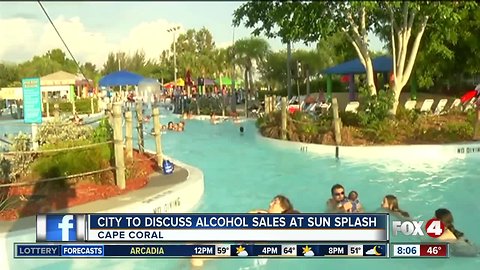 City of Cape Coral to discuss alcohol sales at Sun Splash water park