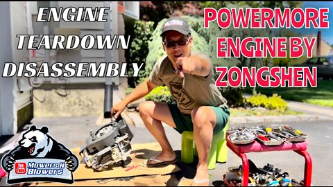 MTD 137cc CHINESE POWERMORE ZONGSHEN ENGINE DISASSEMBLY TAKE APART TEARDOWN PART OUT TO SELL ON EBAY