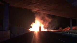 WATCH: Trucks torched in Mooi River overnight (Udy)