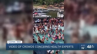 Video of crowds concerns KC area health experts