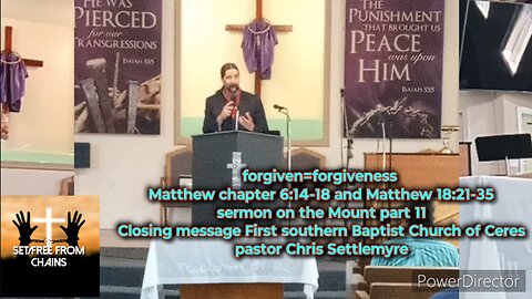 forgiven=forgiveness Matthew chapter 6:14-18 and Matthew 18:21-35 Closing message