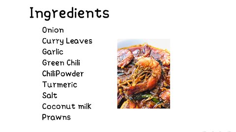 Prawns Curry Recipe