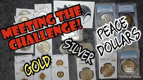 August #silver and #gold #challenge Met at the #coinshow