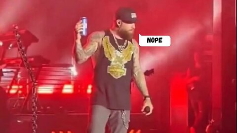 Brantley Gilbert Smashes Bud Light Can on Stage