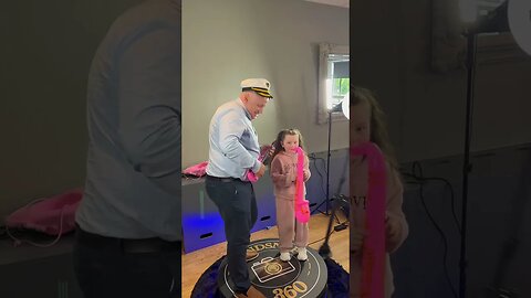 360 spin booth father and daughter