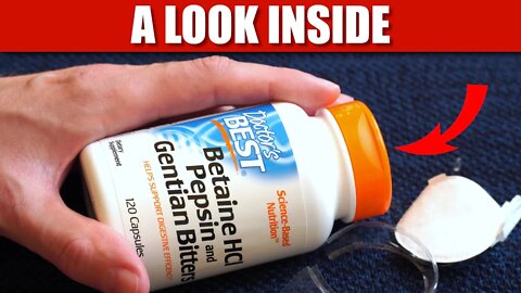 Unboxing Doctor's Best Betaine HCL Pepsin & Gentian Bitters 120 Capsules