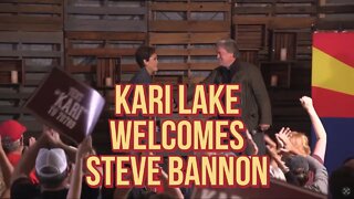 Kari Lake Welcomes Steve Bannon To The Stage #KariLake #SteveBannon #Arizona @The Day After