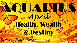 Aquarius♒ Living Your Wildest Dreams!🤩In Your Power!😄It's All About YOU!🥰April Health Wealth Destiny