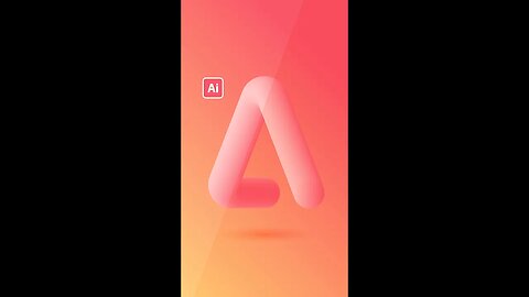 3D Fluid Text Effect Adobe Illustrator Tutorial #Shorts