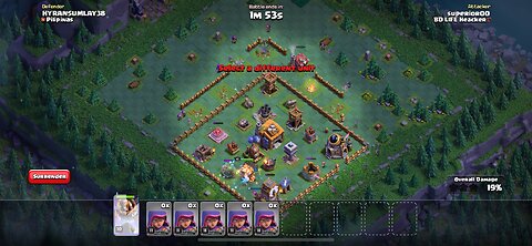 6 star challenge in builder base using archer and hero