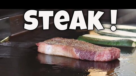 Easy Steak Recipe on the Blackstone Griddle