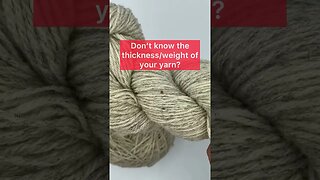 What thickness is my yarn? Find out with the easy WPI method #crochet #knitting #shorts #crocheting