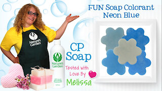 Soap Testing Neon Blue Soap Colorant- Natures Garden