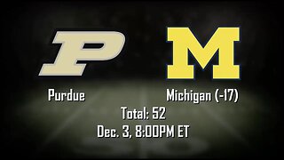 Big Ten Championship Betting Preview | Michigan vs Purdue Picks, Predictions and Odds | Dec 3