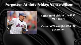 Forgotten Athlete Friday #119: Vance Wilson