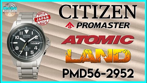 Titanium Titan! | Citizen Promaster Land 200m Atomic Solar Quartz PMD56-2952 Unbox & Review