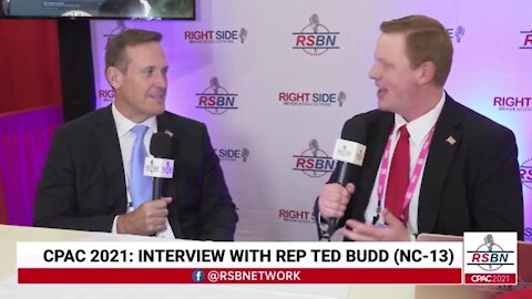 LIVE: INTERVIEW w/Congressman & US Senate Candidate TED BUD at CPAC 2021 DALLAS 7/09/2021