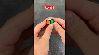 Rubik’s levels 1-8 🔥 #cubing #rubikscube #speedcuber